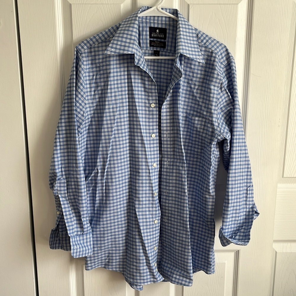NWOT Stanford travel wrinkle free Oxford